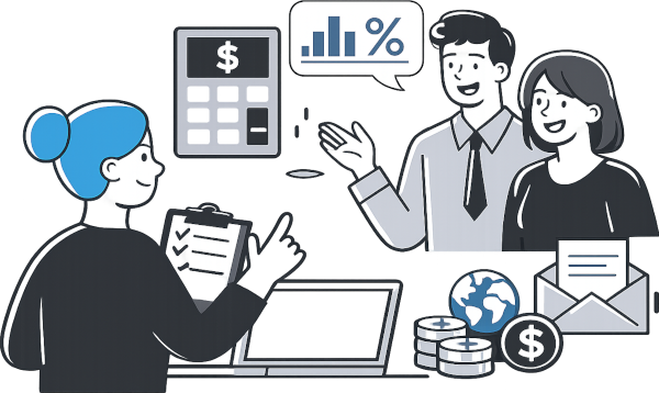 Timeoff quote request illustration